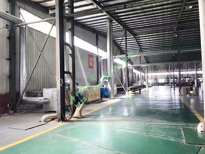 車間廢氣處理現(xiàn)場